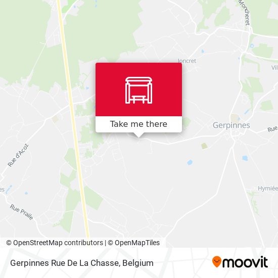 Gerpinnes Rue De La Chasse map
