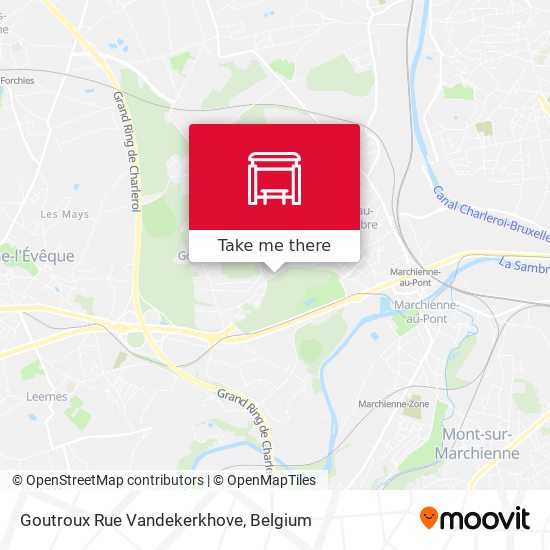 Goutroux Rue Vandekerkhove map
