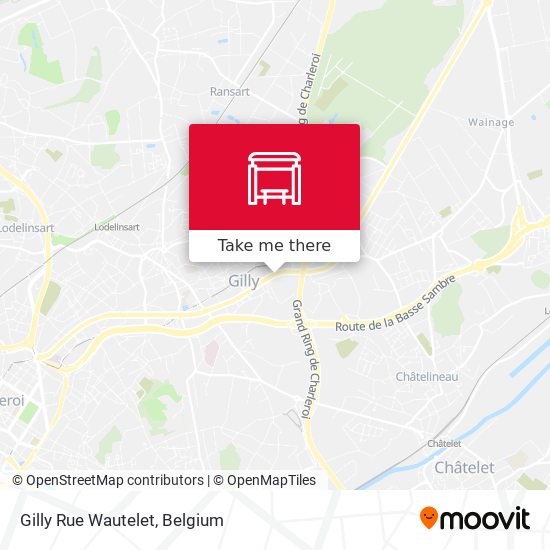 Gilly Rue Wautelet map