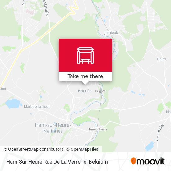 Ham-Sur-Heure Rue De La Verrerie plan