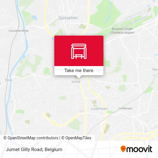Jumet Gilly Road map