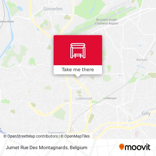 Jumet Rue Des Montagnards map