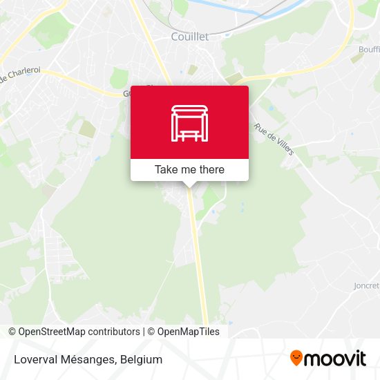 Loverval Mésanges map