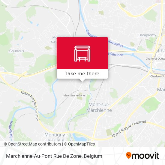 Marchienne-Au-Pont Rue De Zone map