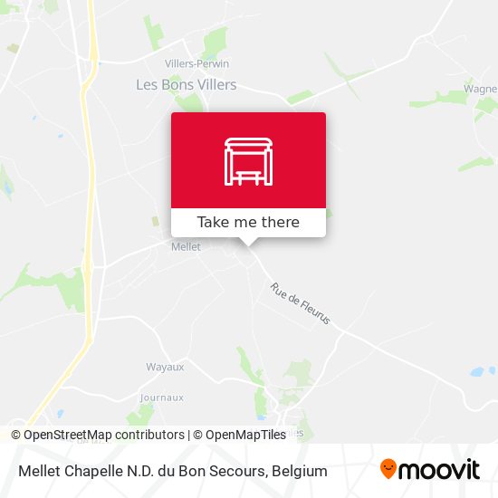 Mellet Chapelle N.D. du Bon Secours map