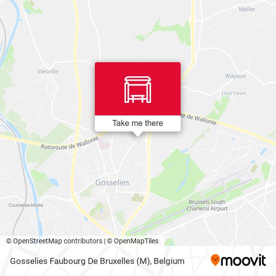Gosselies Faubourg De Bruxelles (M) map