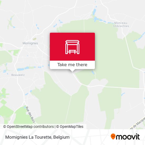 Momignies La Tourette map