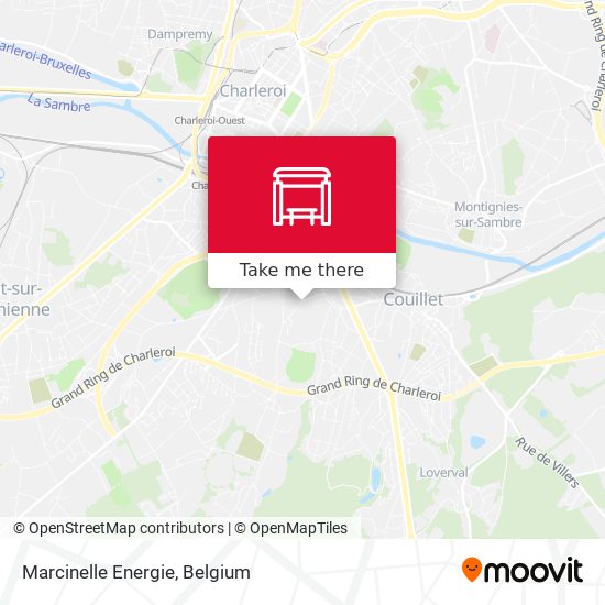 Marcinelle Energie map