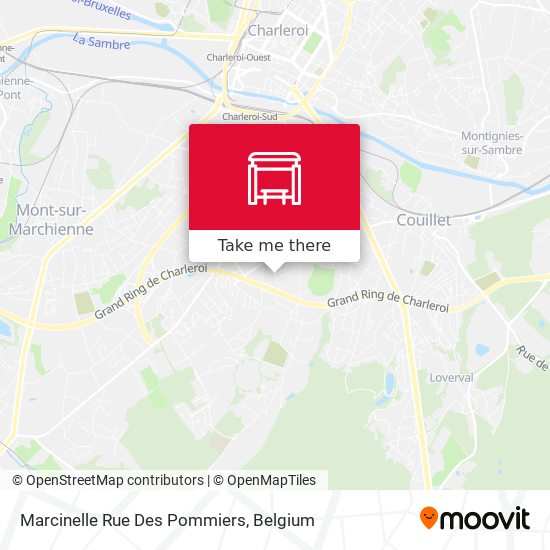 Marcinelle Rue Des Pommiers map