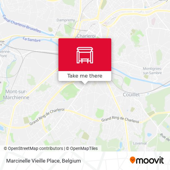 Marcinelle Vieille Place map