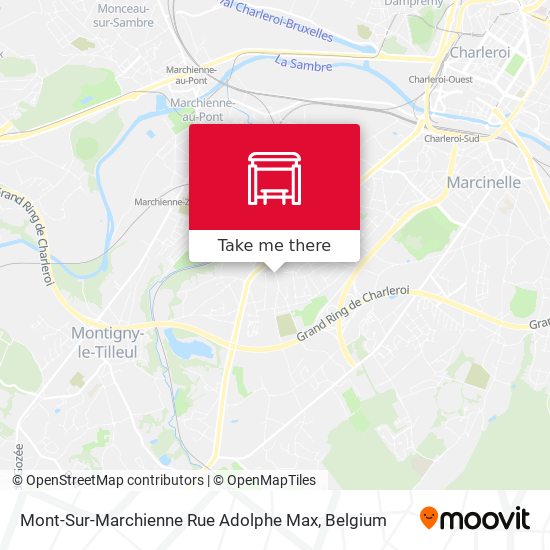 Mont-Sur-Marchienne Rue Adolphe Max map
