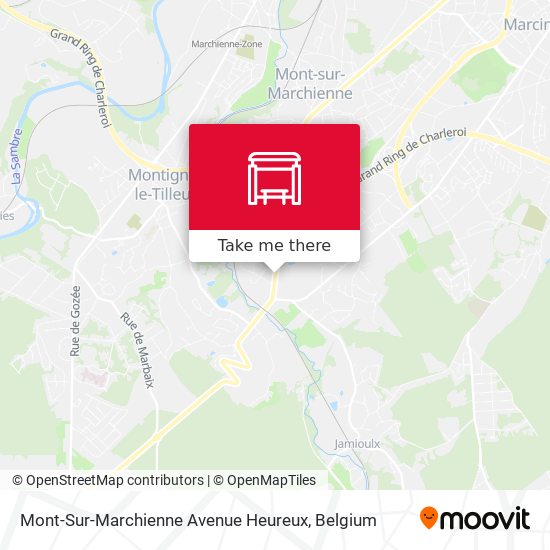 Mont-Sur-Marchienne Avenue Heureux map