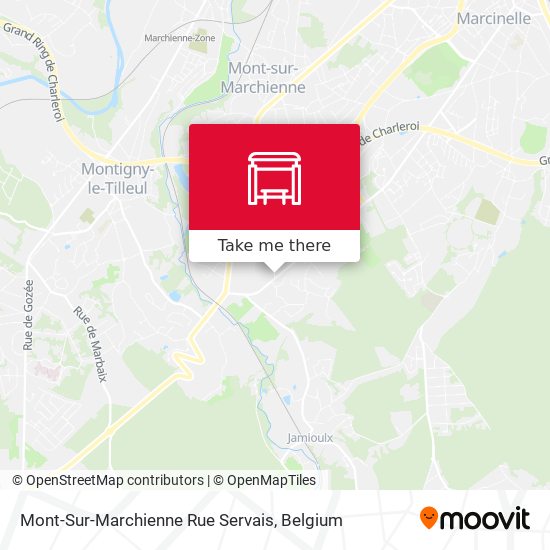 Mont-Sur-Marchienne Rue Servais map