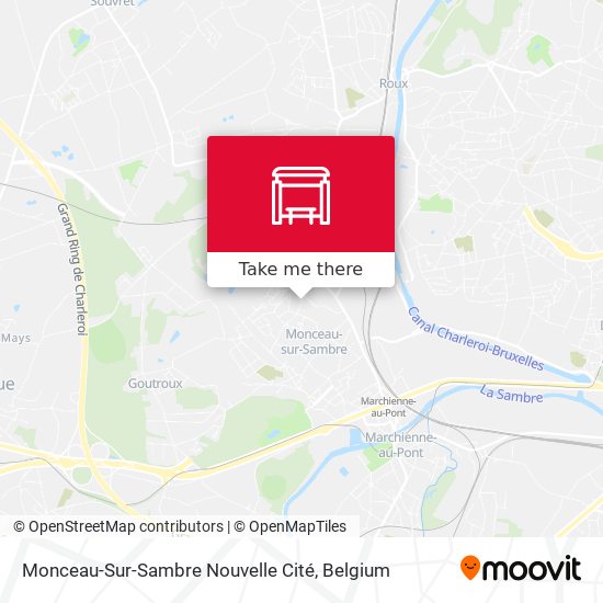 Monceau-Sur-Sambre Nouvelle Cité map