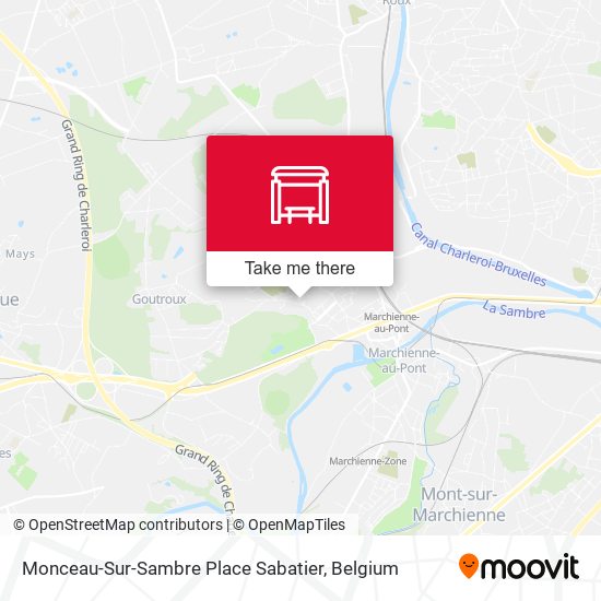 Monceau-Sur-Sambre Place Sabatier plan