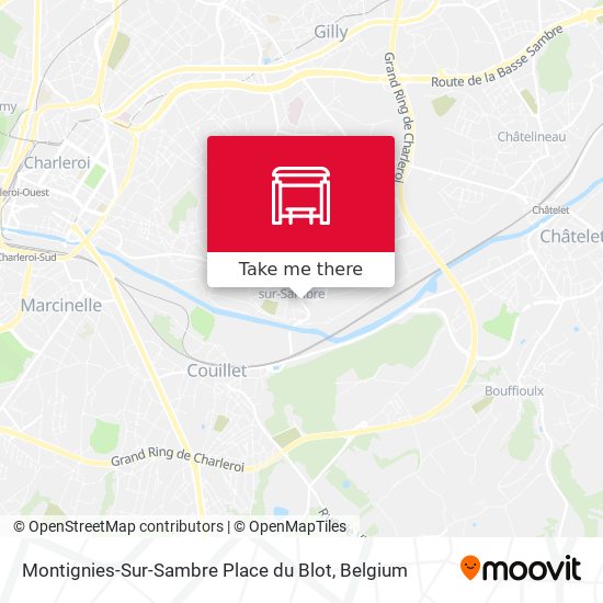 Montignies-Sur-Sambre Place du Blot map