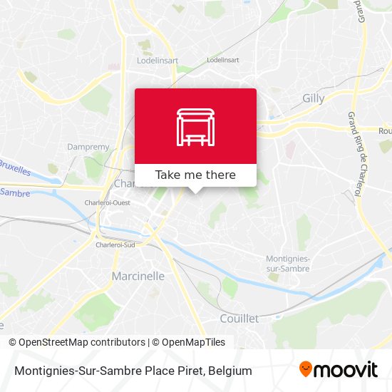 Montignies-Sur-Sambre Place Piret map