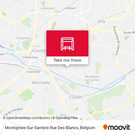 Montignies-Sur-Sambre Rue Des Blancs map