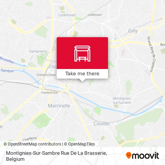 Montignies-Sur-Sambre Rue De La Brasserie plan