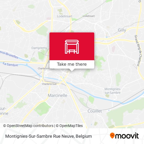 Montignies-Sur-Sambre Rue Neuve map