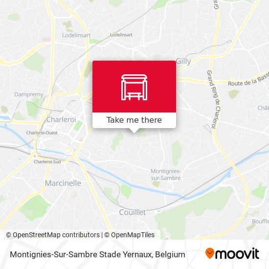 Montignies-Sur-Sambre Stade Yernaux map