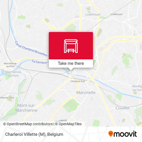 Charleroi Villette (M) plan