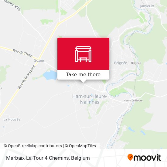 Marbaix-La-Tour 4 Chemins map
