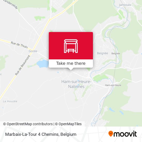 Marbaix-La-Tour 4 Chemins map