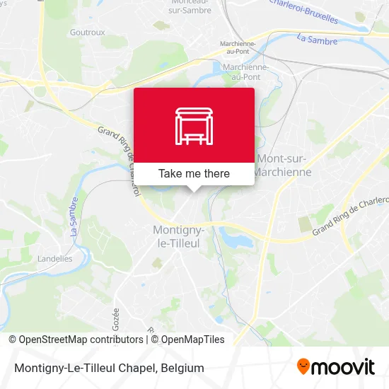 Montigny-Le-Tilleul Chapel map