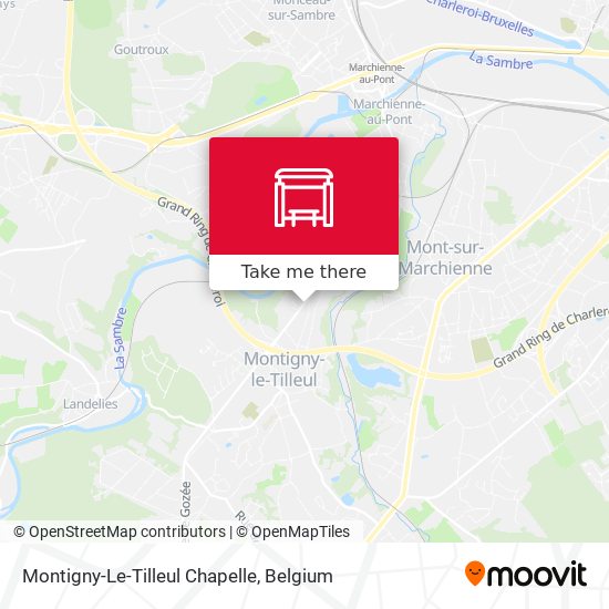 Montigny-Le-Tilleul Chapelle map