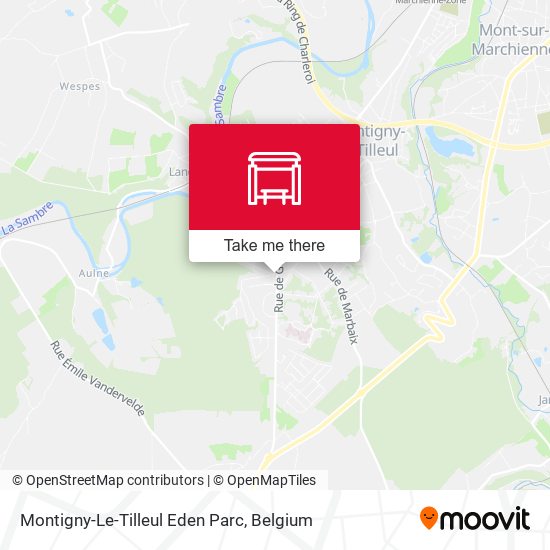 Montigny-Le-Tilleul Eden Parc map