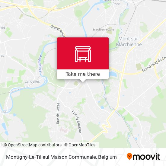 Montigny-Le-Tilleul Maison Communale map