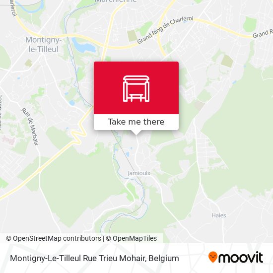Montigny-Le-Tilleul Rue Trieu Mohair map