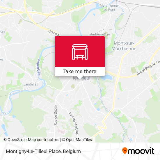 Montigny-Le-Tilleul Place map