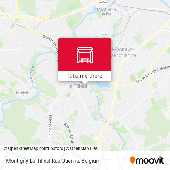 Montigny-Le-Tilleul Rue Quenne map