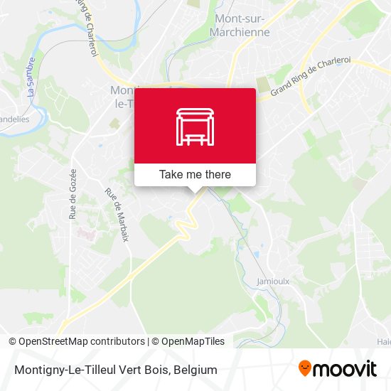 Montigny-Le-Tilleul Vert Bois map