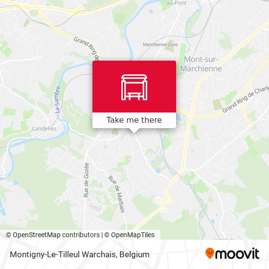 Montigny-Le-Tilleul Warchais map