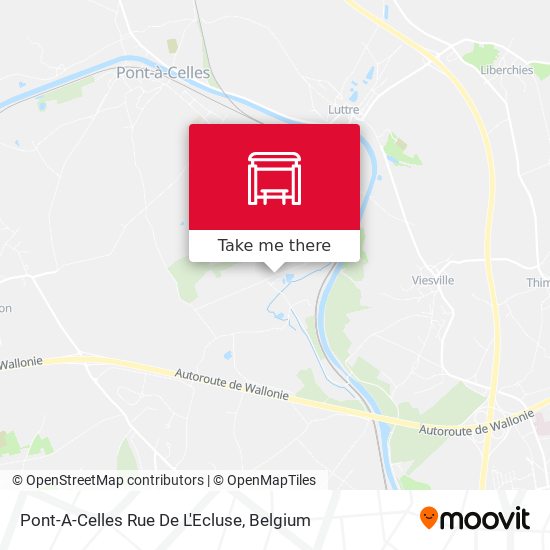 Pont-A-Celles Rue De L'Ecluse map