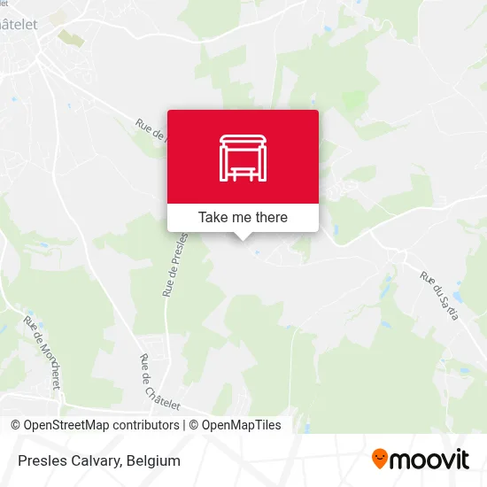 Presles Calvary map