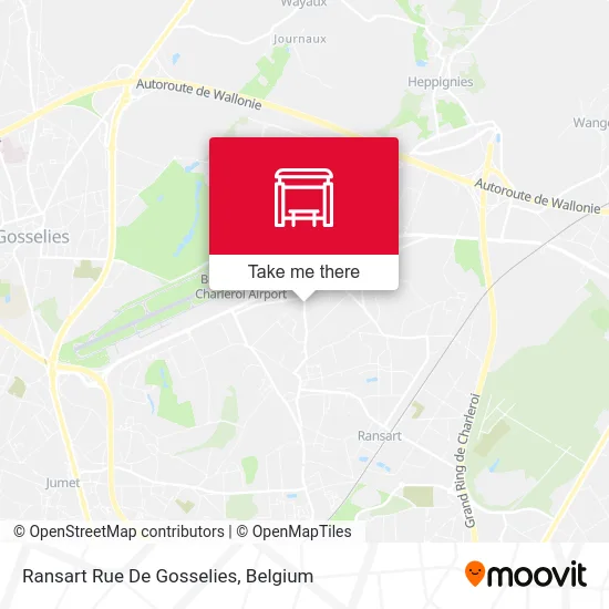 Ransart Gosselies Street map
