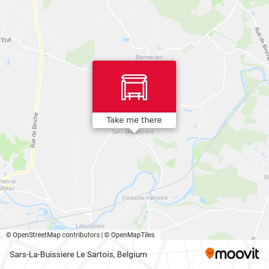 Sars-La-Buissiere Le Sartois map