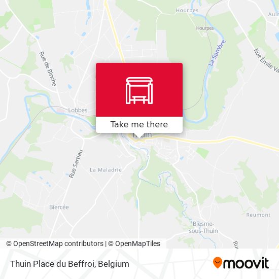 Thuin Place du Beffroi map
