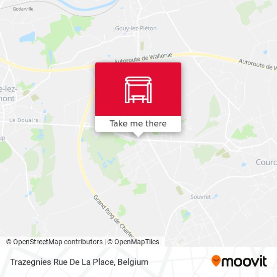 Trazegnies Rue De La Place plan