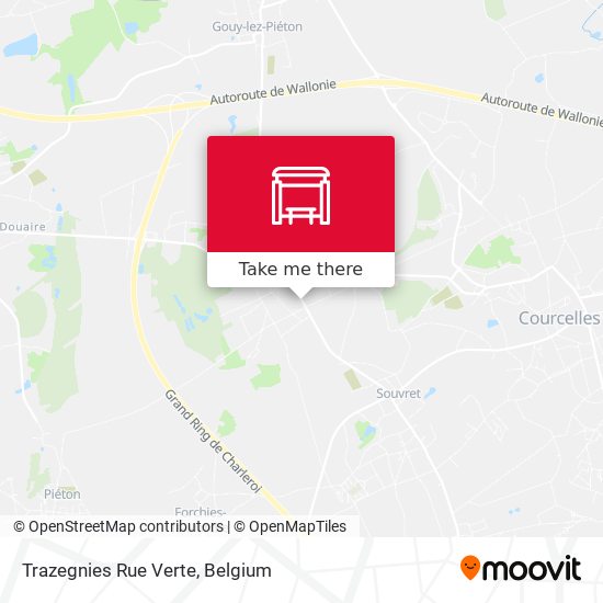 Trazegnies Rue Verte plan