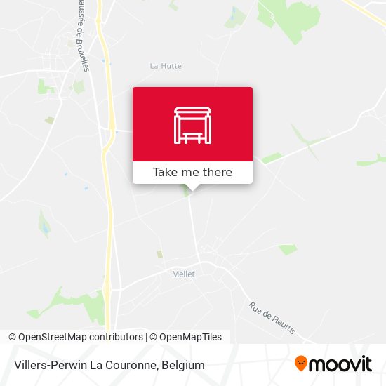 Villers-Perwin La Couronne map