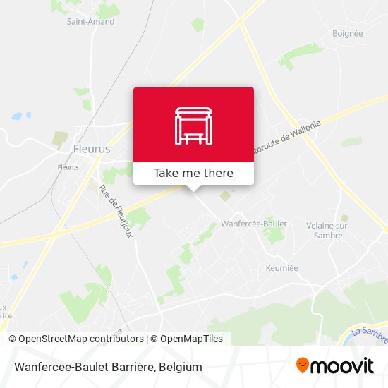 Wanfercee-Baulet Barrière map