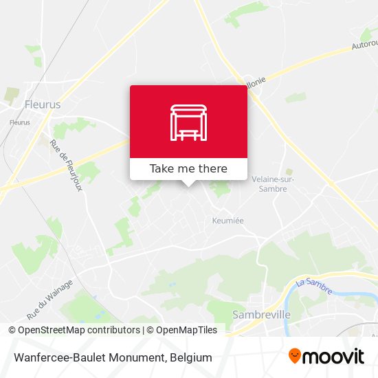 Wanfercee-Baulet Monument plan