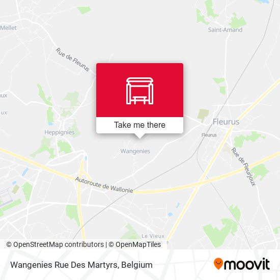 Wangenies Rue Des Martyrs map