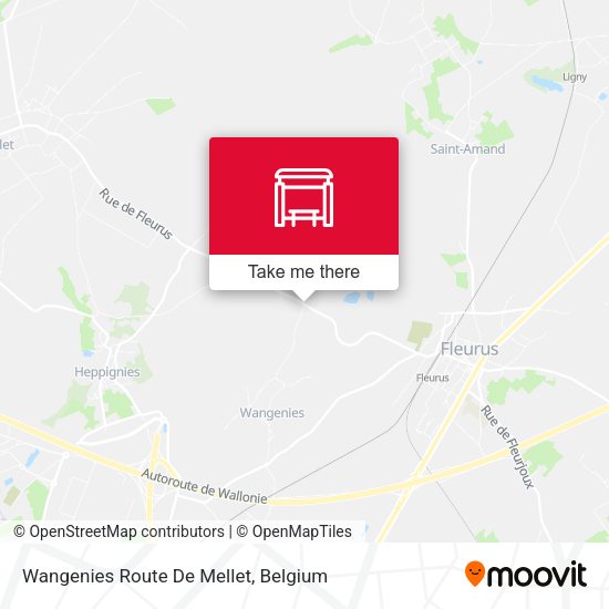 Wangenies Route De Mellet map