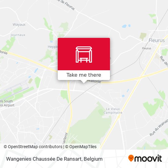 Wangenies Chaussée De Ransart map